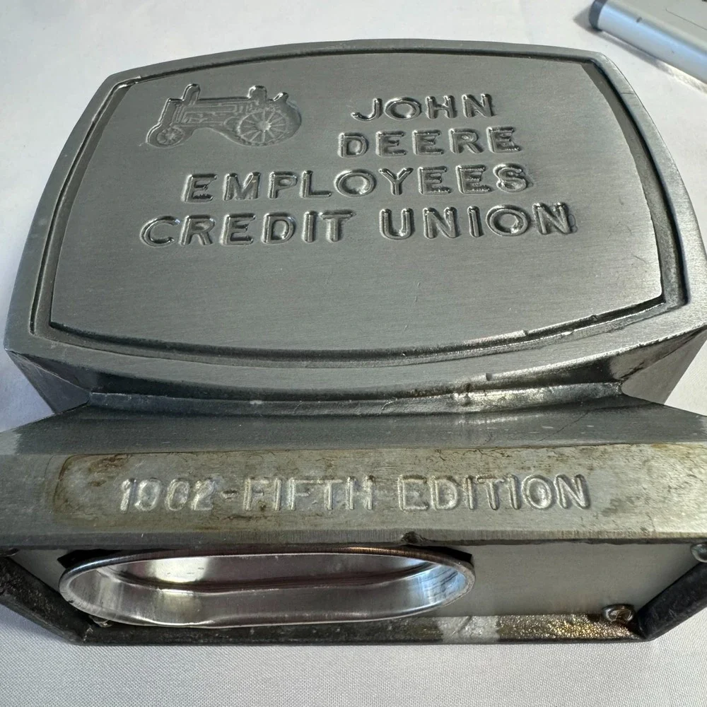 1982 John Deere Employee Credit Union Coin Bank Model GP-1928 Tractor Piggy Bank